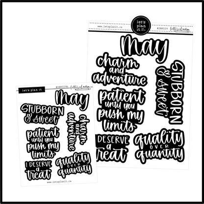 Lettered by Kim | May vibes