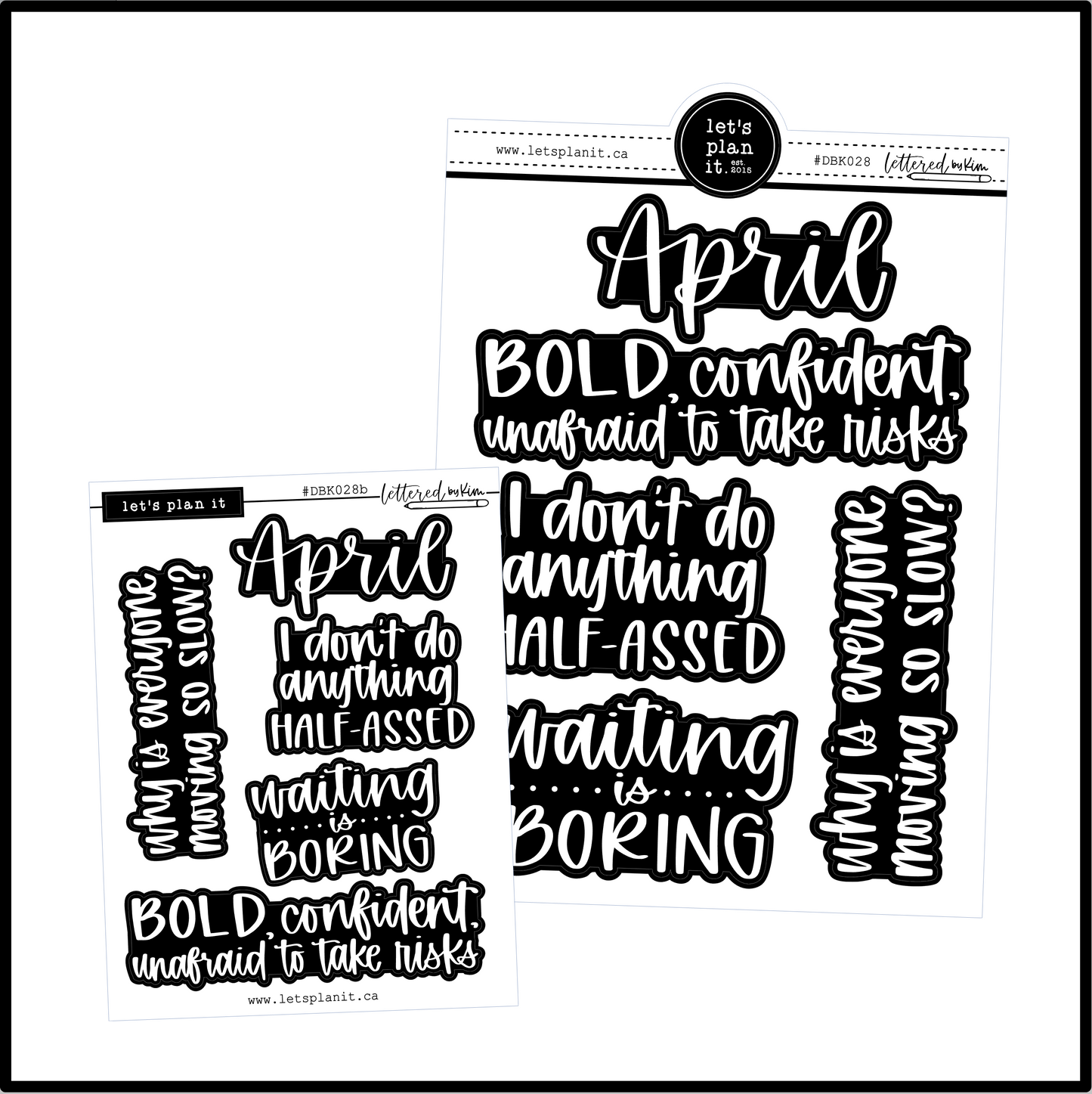 Lettered by Kim | April vibes