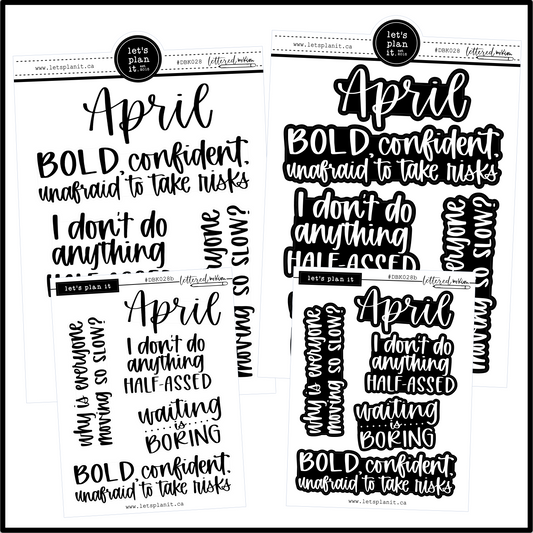 Lettered by Kim | April vibes