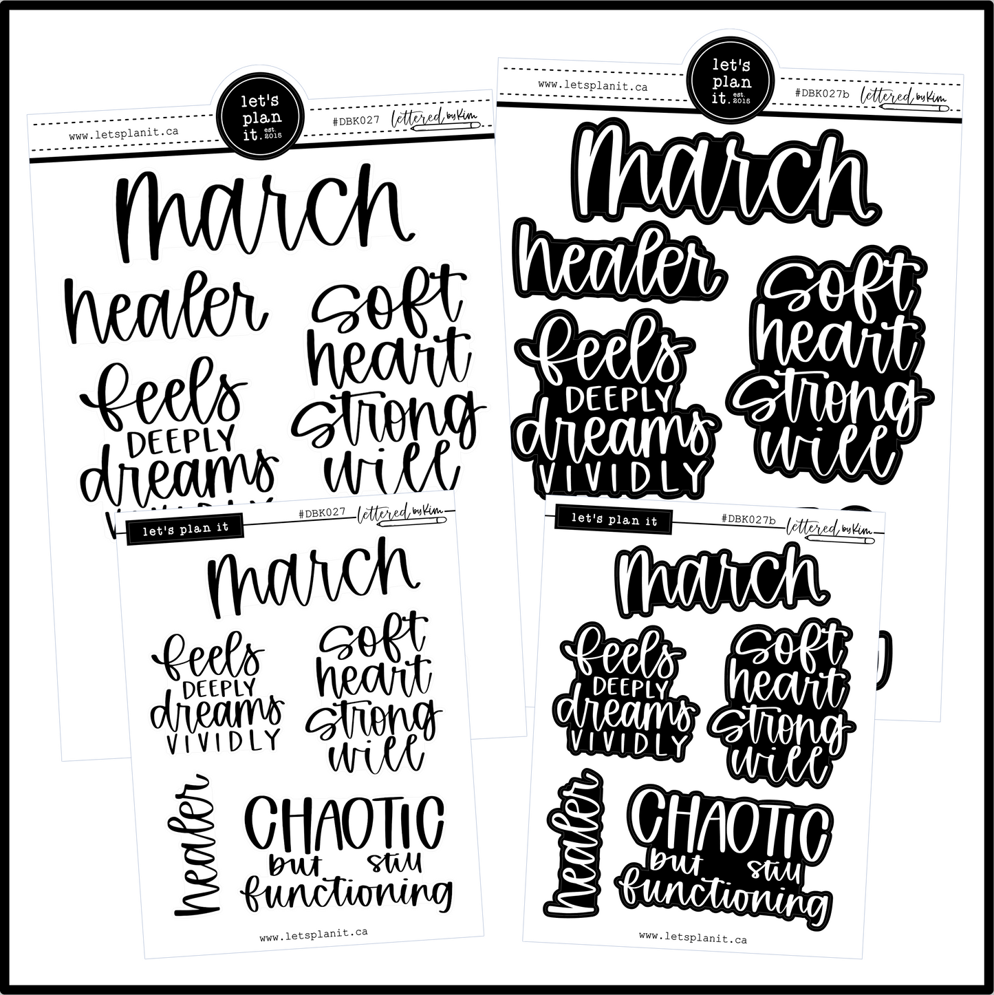 Lettered by Kim | March vibes