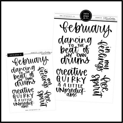 Lettered by Kim | February vibes