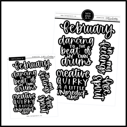 Lettered by Kim | February vibes