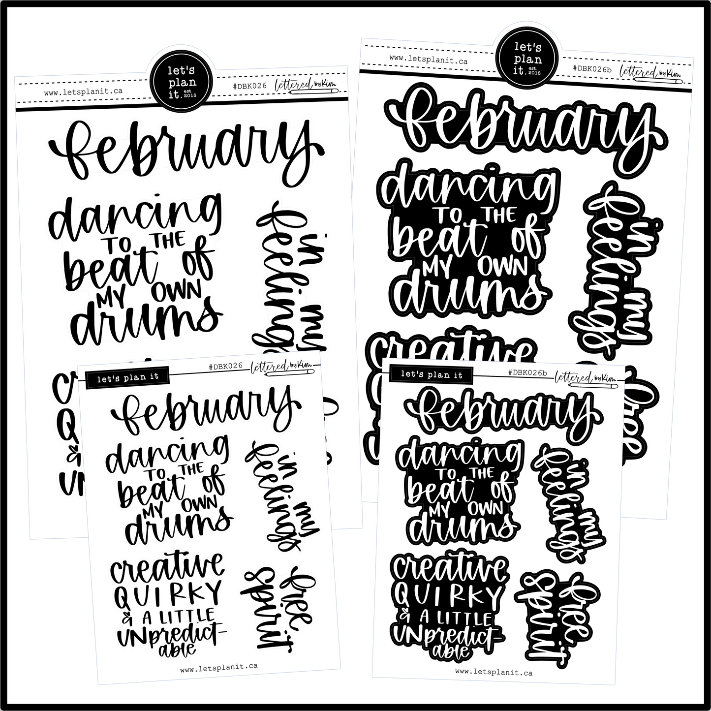 Lettered by Kim | February vibes
