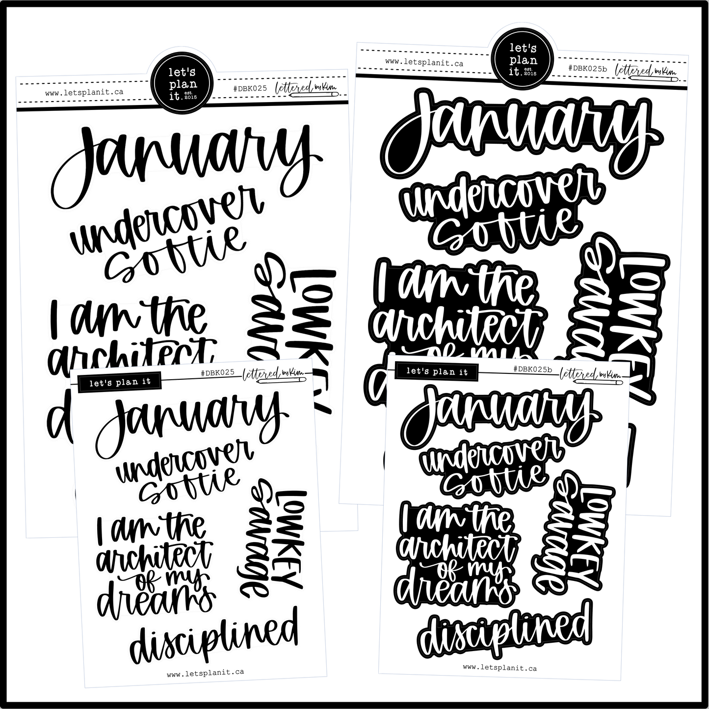 Lettered by Kim | January vibes