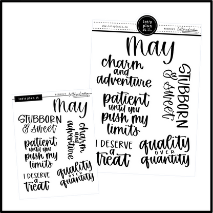 Lettered by Kim | May vibes