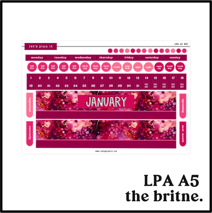 Monthly Kit: January birthstone | 8 layout options | January or Blank