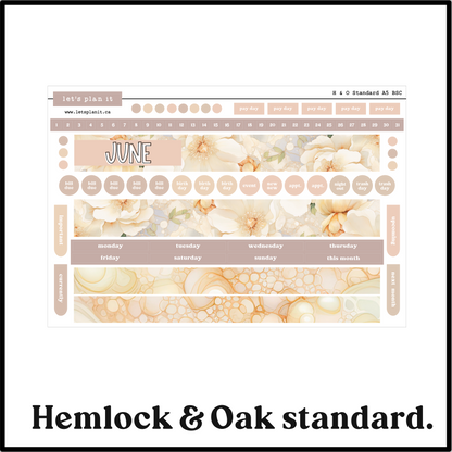 Monthly Kit: June birthstone | 8 layout options | June or Blank