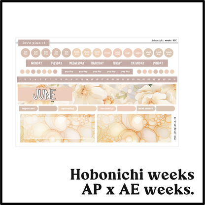 Monthly Kit: June birthstone | 8 layout options | June or Blank