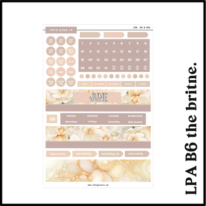 Monthly Kit: June birthstone | 8 layout options | June or Blank