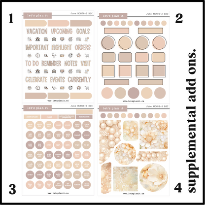 Monthly Kit: June birthstone | 8 layout options | June or Blank