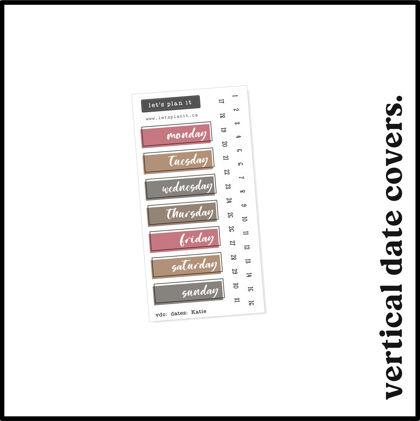 KATIE COLLECTION | Weekly Kits