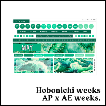 Monthly Kit: May birthstone | 8 layout options | May or Blank