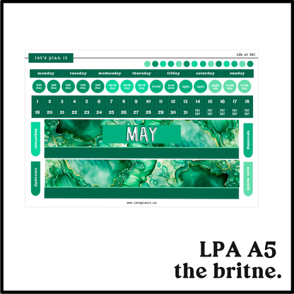 Monthly Kit: May birthstone | 8 layout options | May or Blank