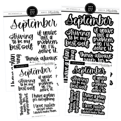 Lettered by Kim | September vibes