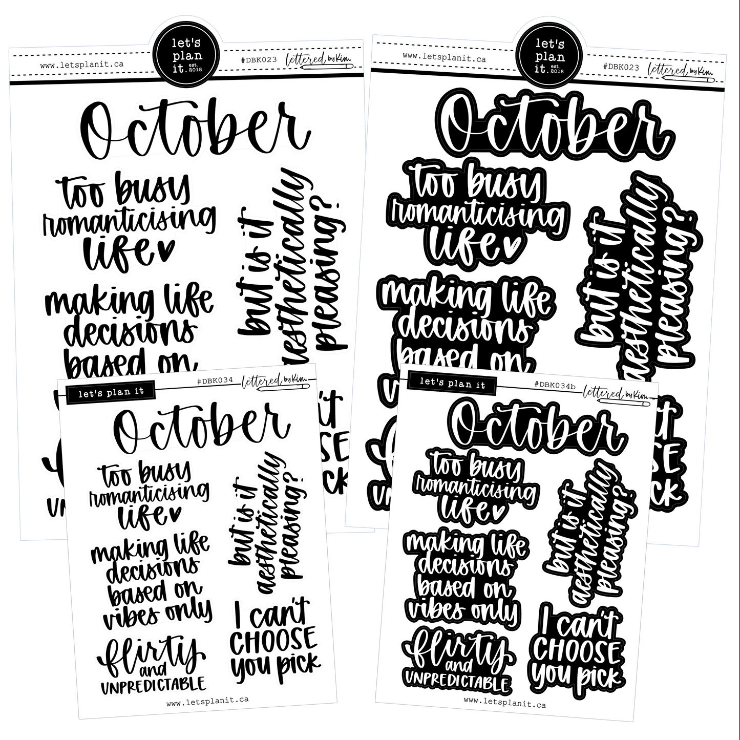Lettered by Kim | October vibes