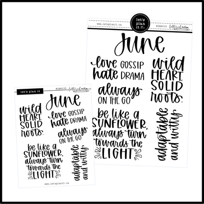 Lettered by Kim | June vibes