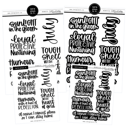 Lettered by Kim | July vibes