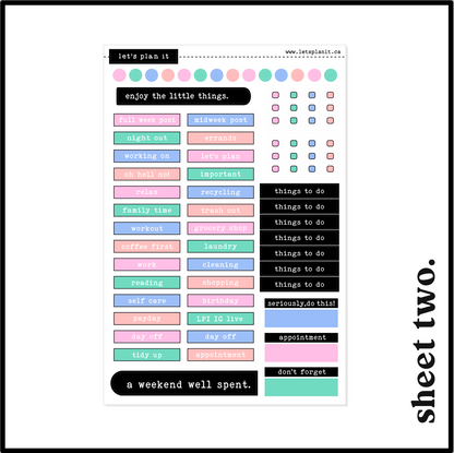 HEATHER COLLECTION | Weekly Kits