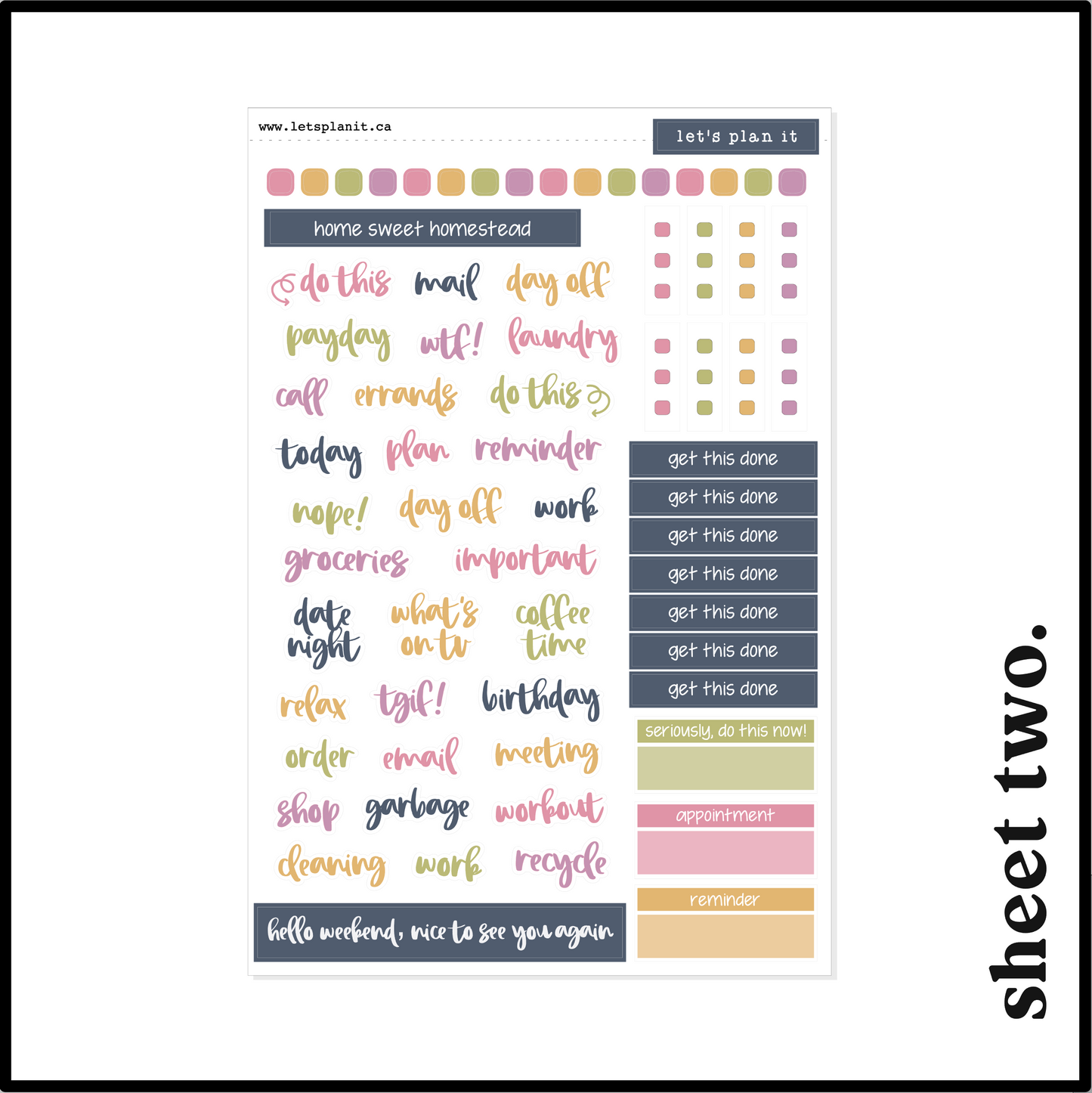 GEMMA COLLECTION | Weekly Kits