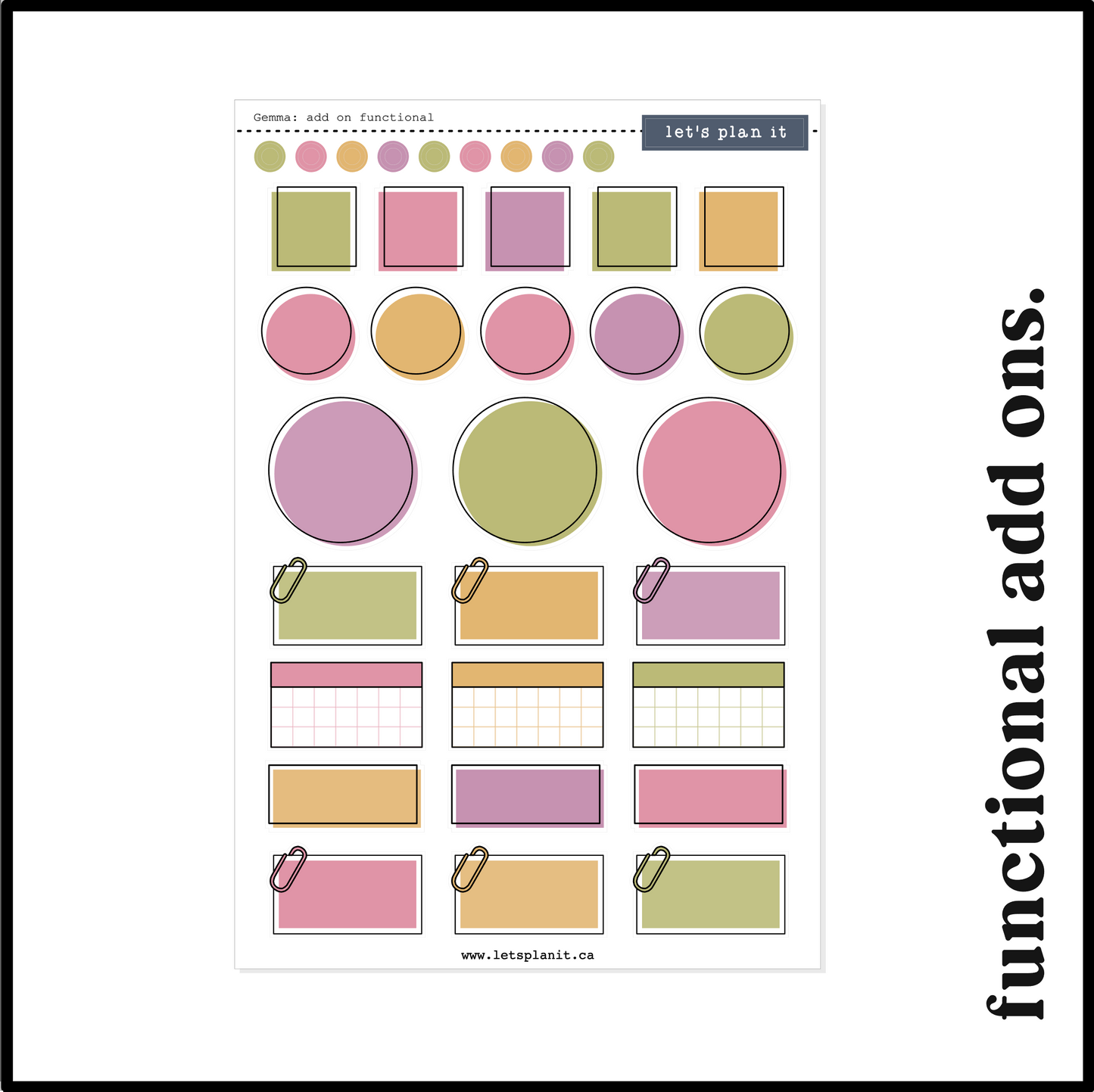 GEMMA COLLECTION | Weekly Kits