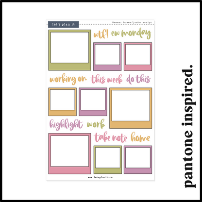 GEMMA COLLECTION | Weekly Kits