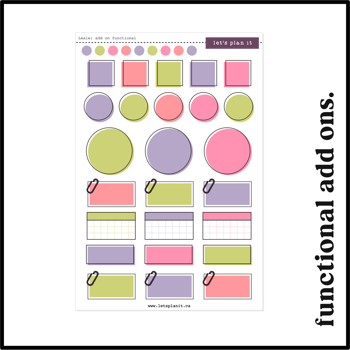 LEXIE COLLECTION | Weekly Kits