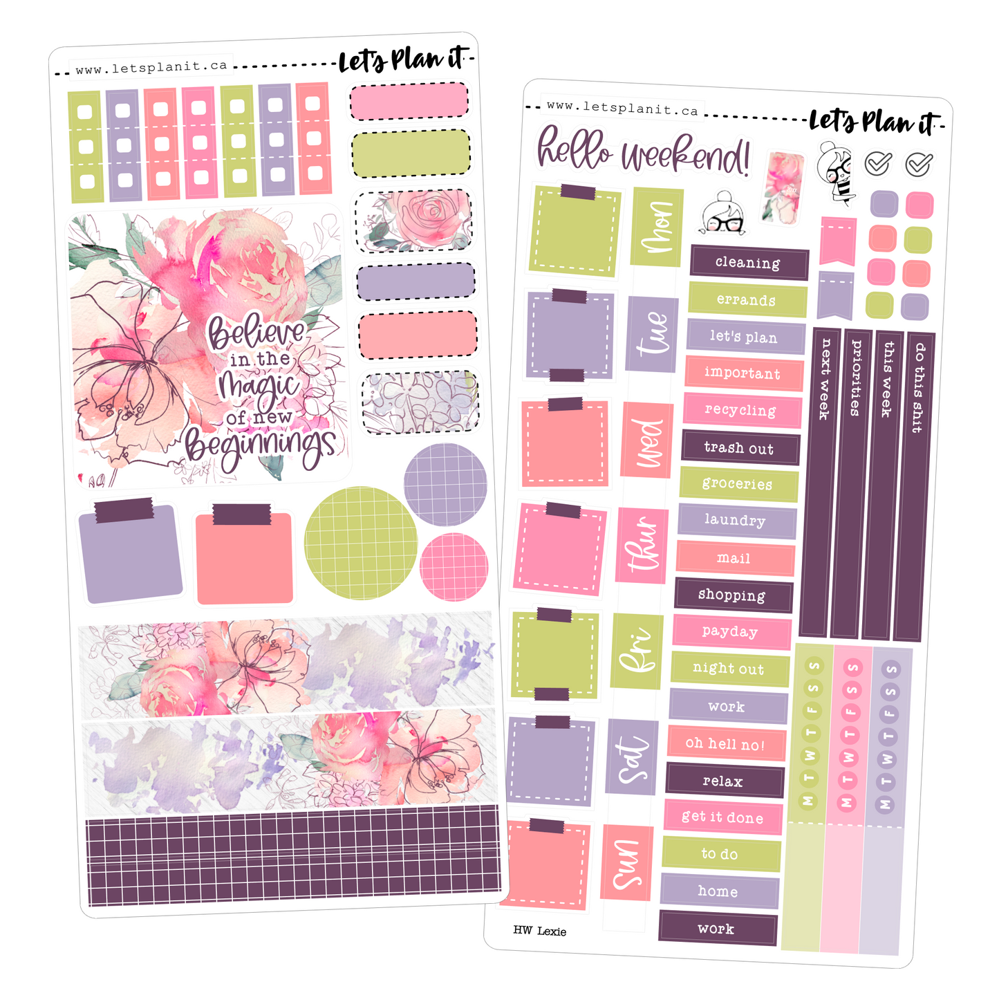 LEXIE COLLECTION | Weekly Kits