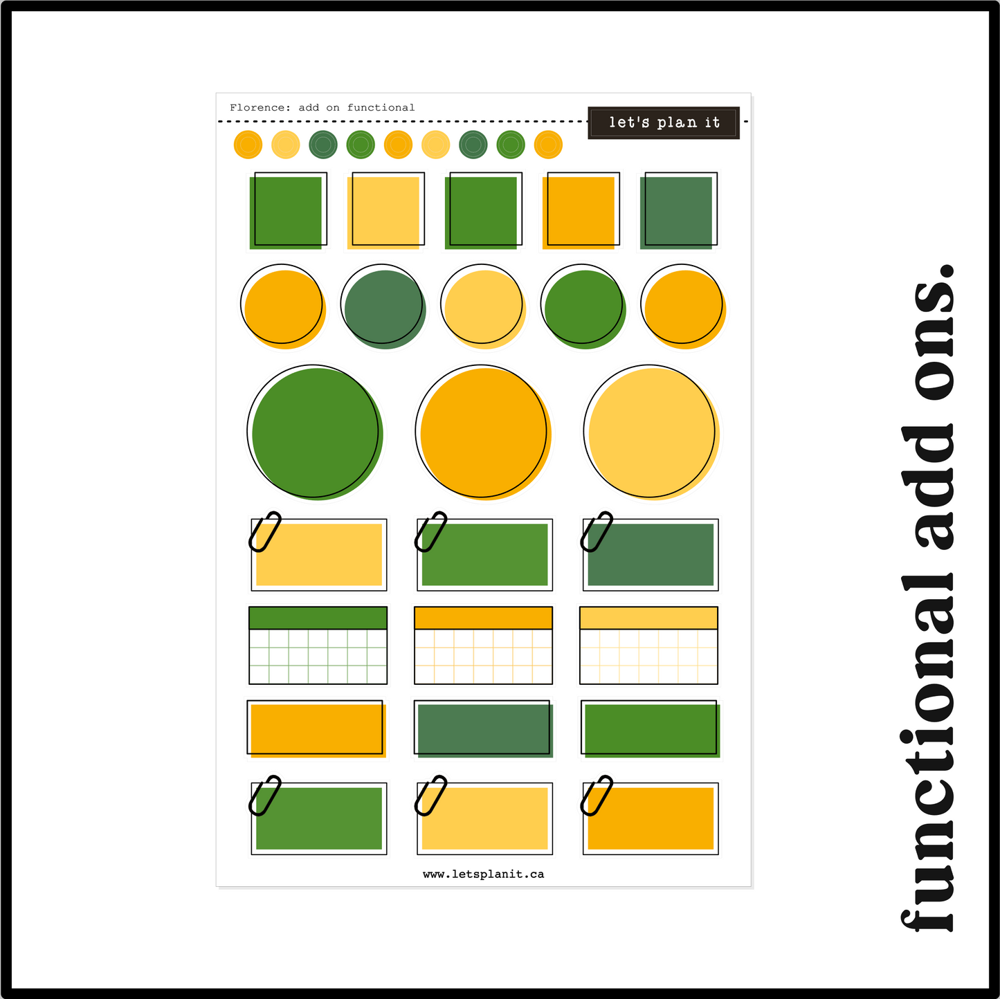 FLORENCE COLLECTION | Weekly Kits