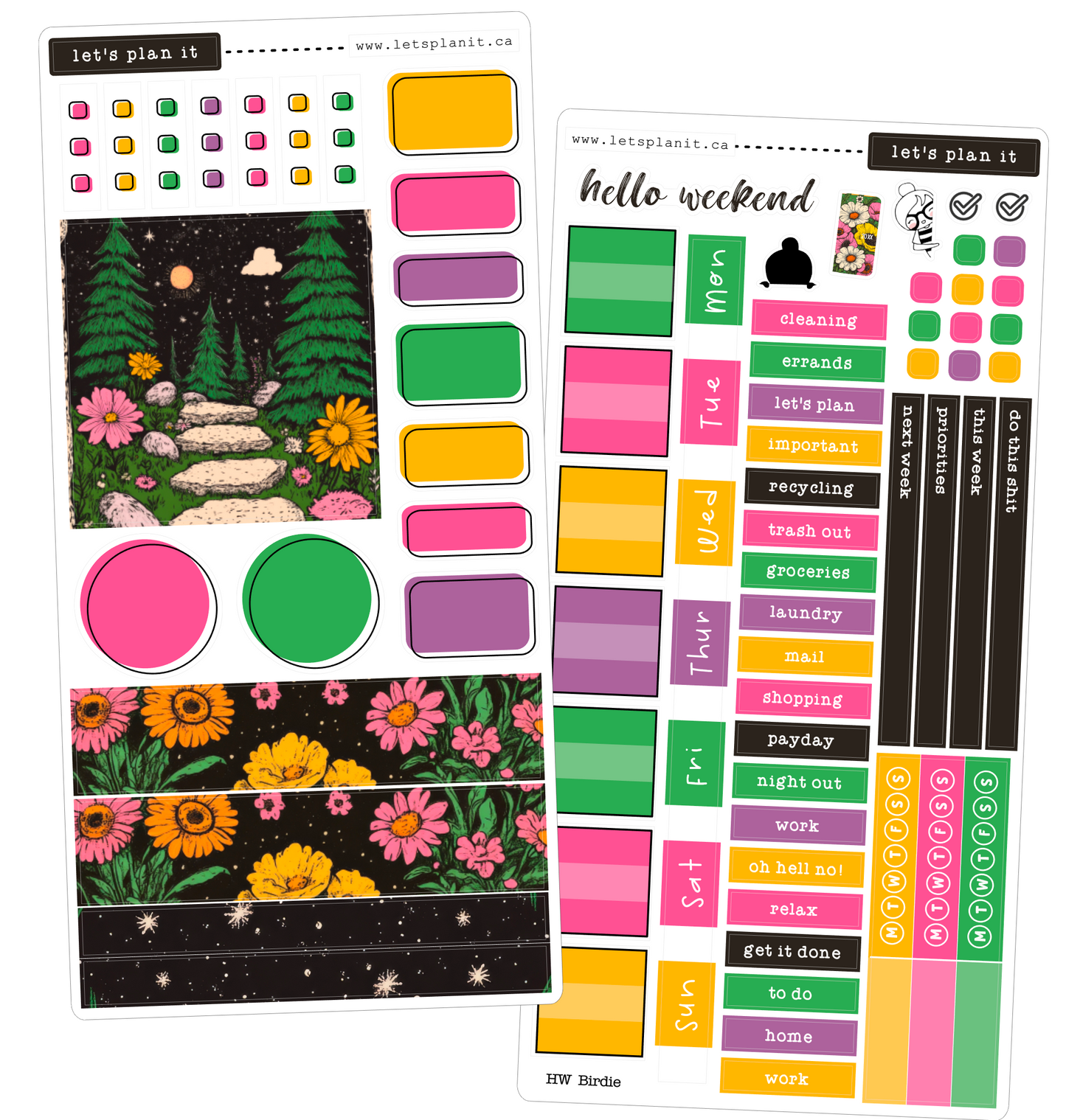BIRDIE COLLECTION | Weekly Kits