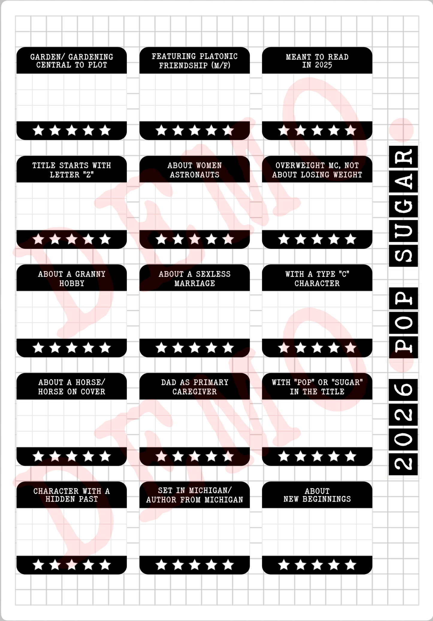 Build Your Own Book Journal | Stickers | 2 paper types|  39 variants