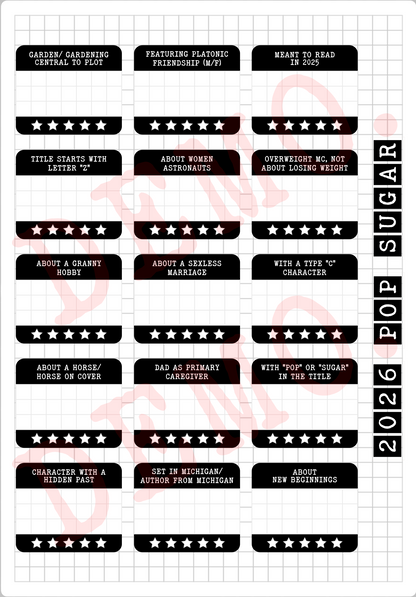 Build Your Own Book Journal | Stickers | 2 paper types|  39 variants