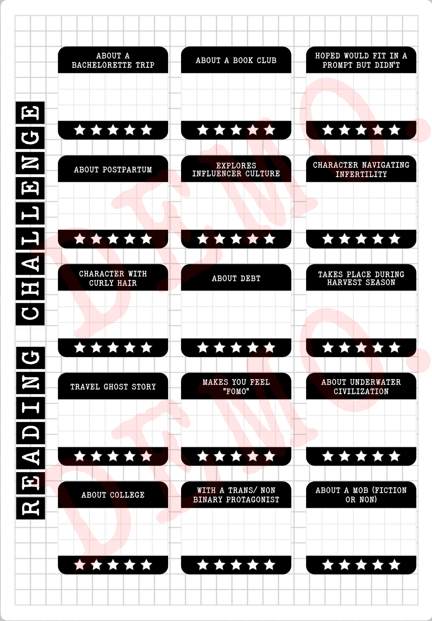Build Your Own Book Journal | Stickers | 2 paper types|  39 variants