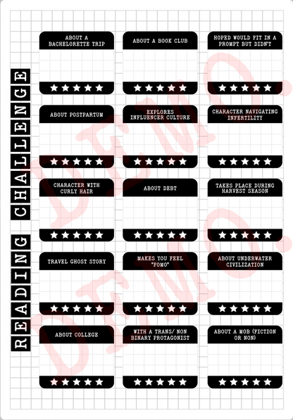 Build Your Own Book Journal | Stickers | 2 paper types|  39 variants