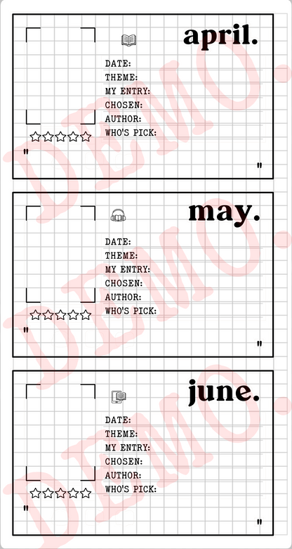 Build Your Own Book Journal | Stickers | 2 paper types|  39 variants