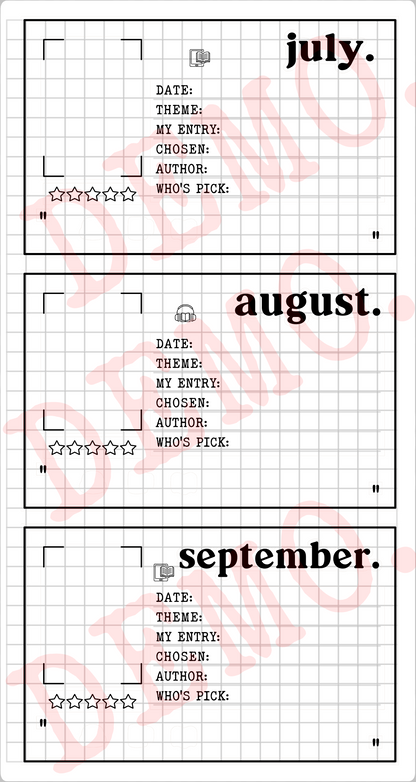 Build Your Own Book Journal | Stickers | 2 paper types|  39 variants