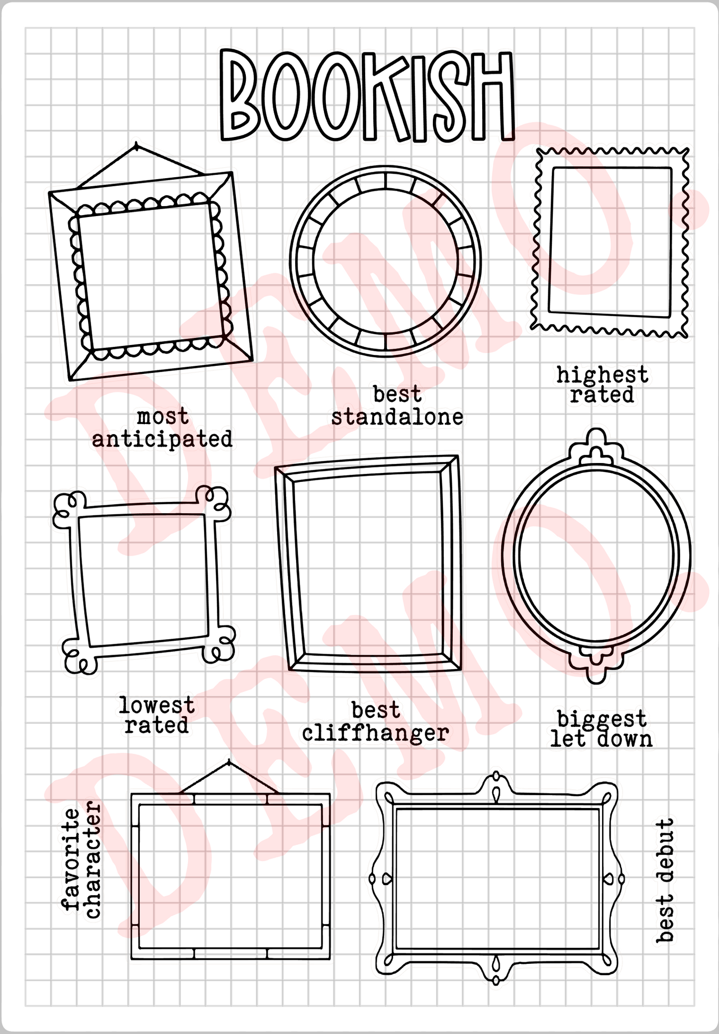 Build Your Own Book Journal | Stickers | 2 paper types|  39 variants