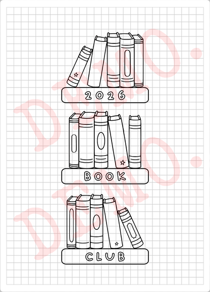 Build Your Own Book Journal | Stickers | 2 paper types|  39 variants