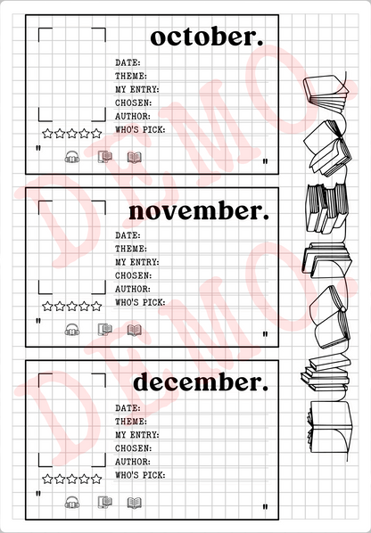 Build Your Own Book Journal | Stickers | 2 paper types|  39 variants