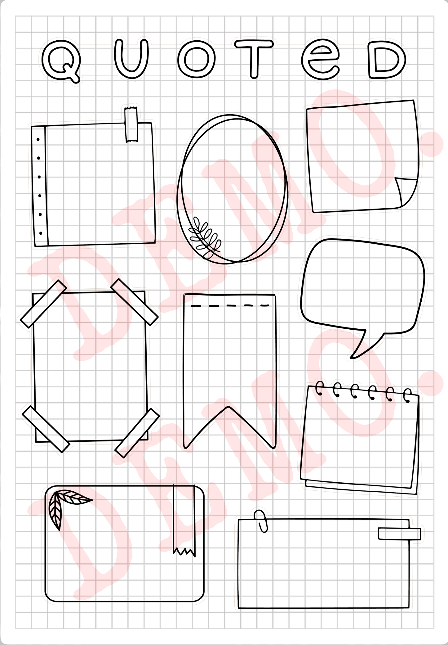Build Your Own Book Journal | Stickers | 2 paper types|  39 variants