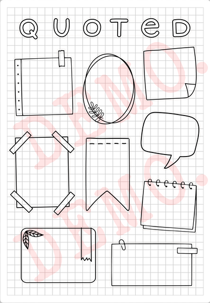 Build Your Own Book Journal | Stickers | 2 paper types|  39 variants