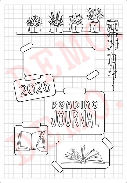 Build Your Own Book Journal | Stickers | 2 paper types|  39 variants