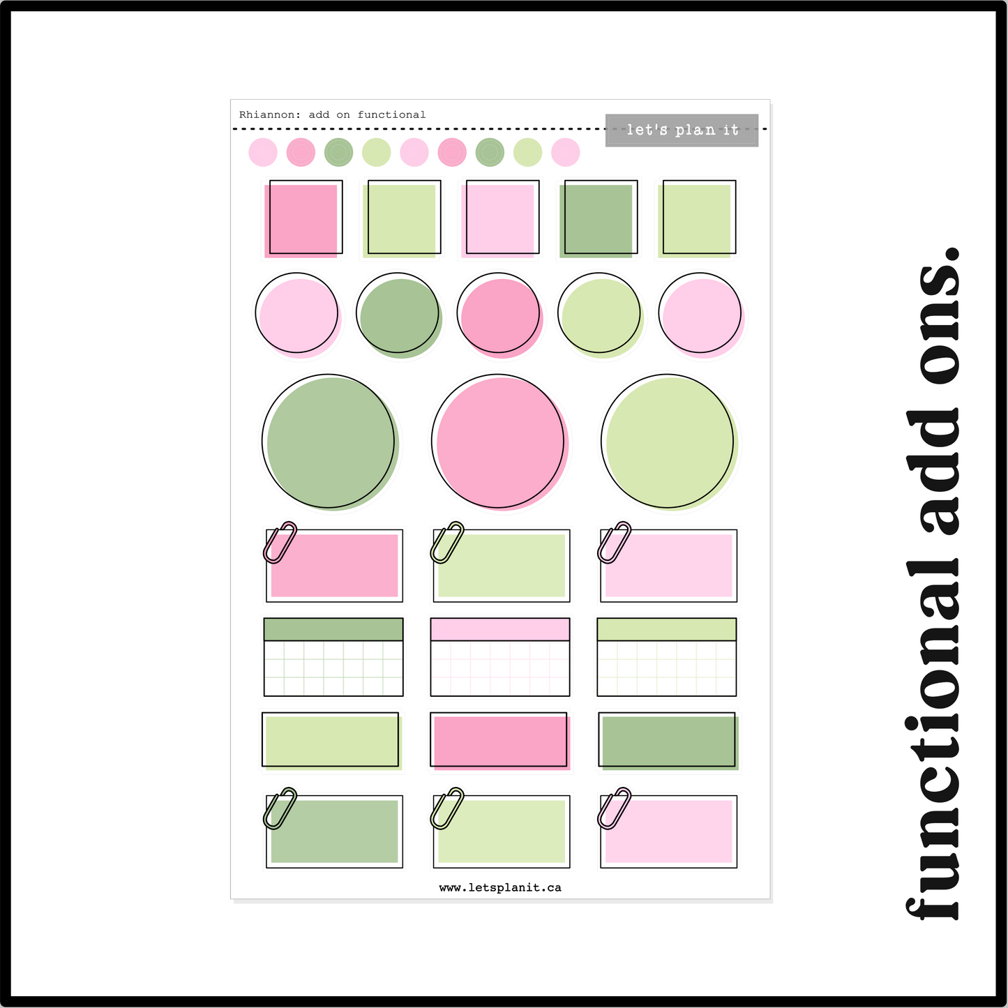 RHIANNON COLLECTION | Weekly Kits