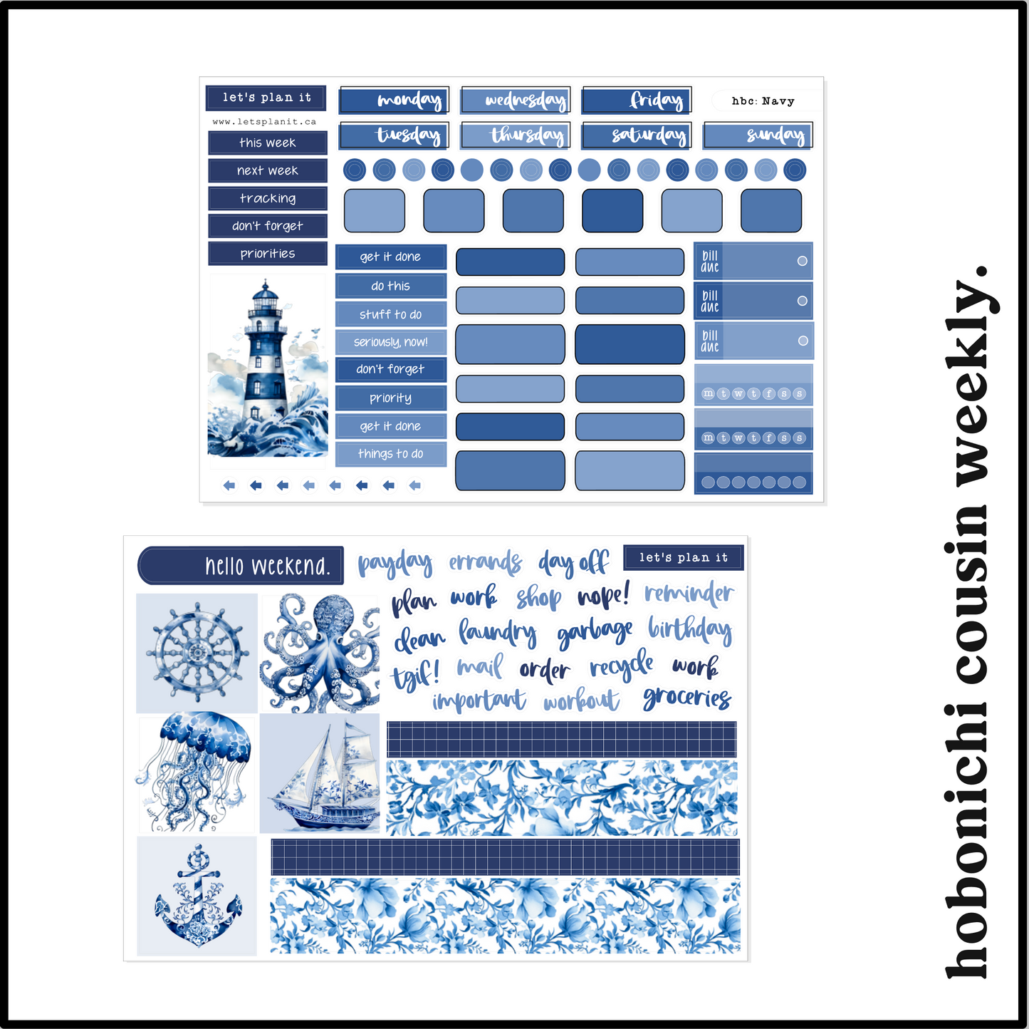 NAVY COLLECTION | Weekly Kits