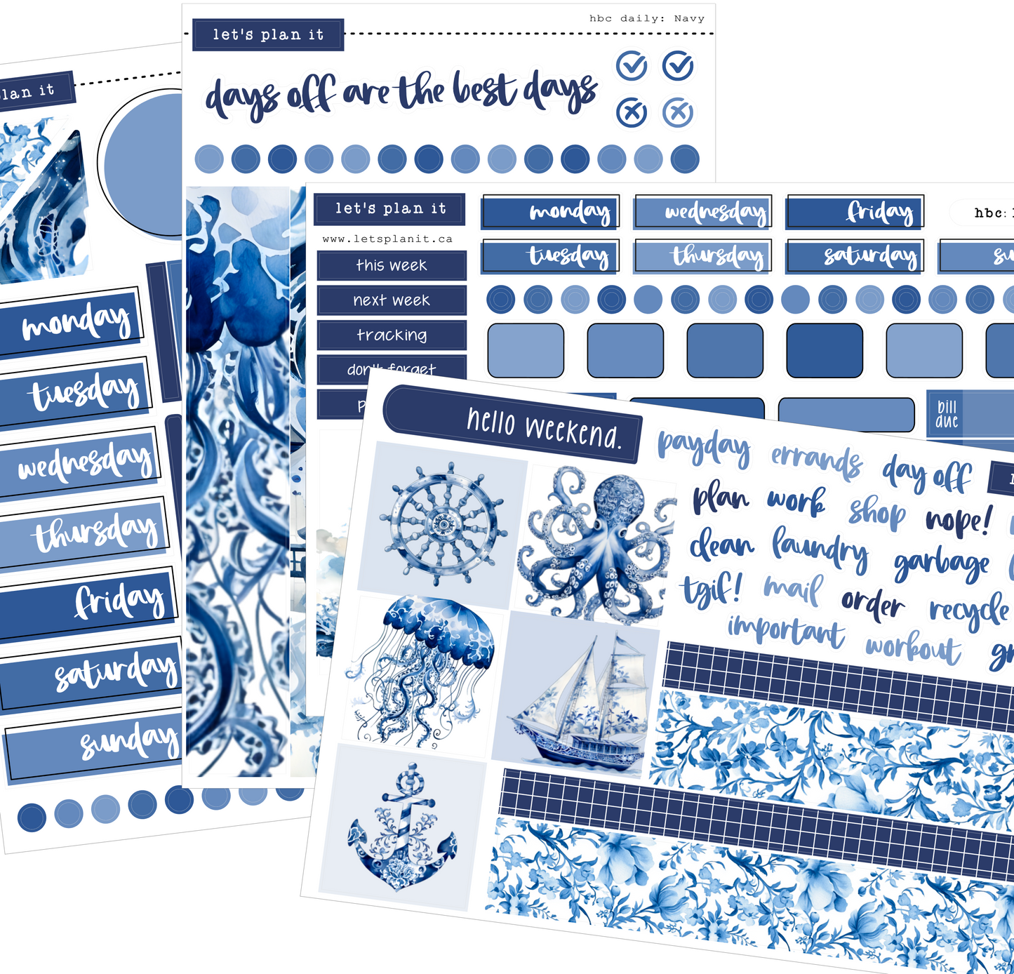 NAVY COLLECTION | Weekly Kits