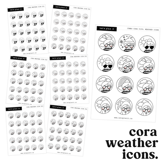 Cora | Weather Icons | character stickers