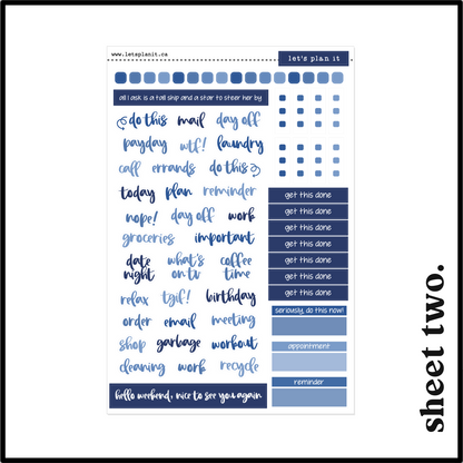 NAVY COLLECTION | Weekly Kits