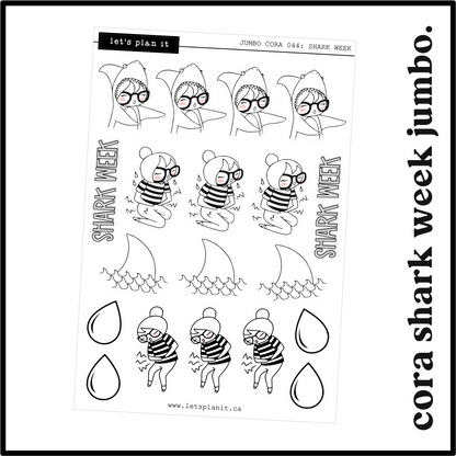 Cora | Shark Week | character stickers