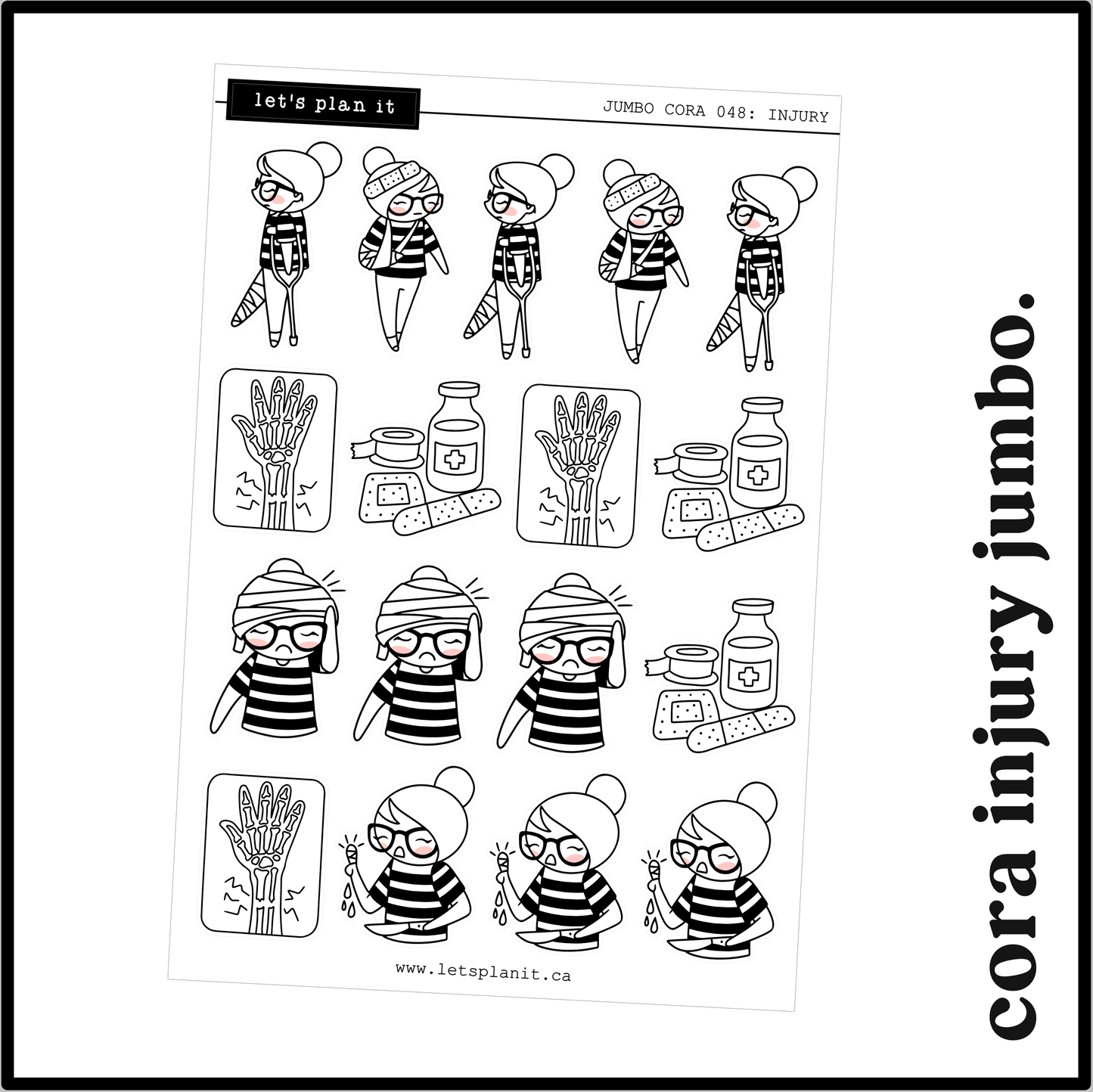 Cora | Injured | character stickers