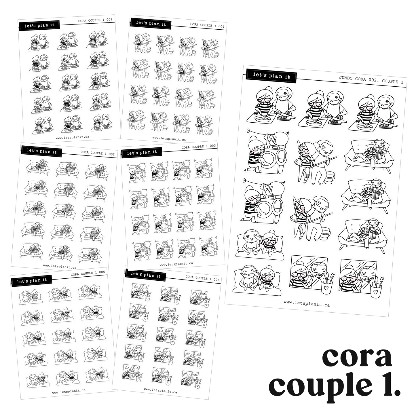 Cora | COUPLE 1 | character stickers