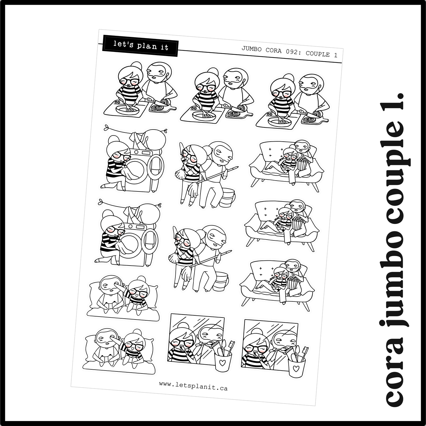 Cora | COUPLE 1 | character stickers